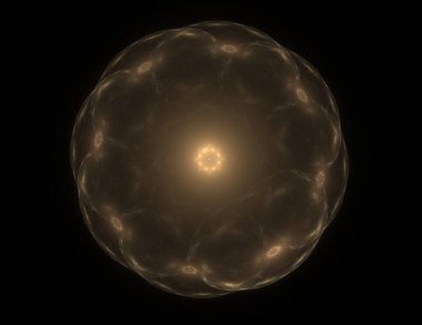 Konuyla ilgili soyut fraktal formlar grafik tasarım ve nükleer fizik bilim parçacıkların. Kutsal geometri futuristik