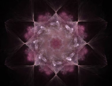 Konuyla ilgili soyut fraktal formlar grafik tasarım ve nükleer fizik bilim parçacıkların. Kutsal geometri futuristik