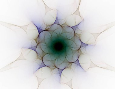 Konuyla ilgili soyut fraktal formlar grafik tasarım ve nükleer fizik bilim parçacıkların. Kutsal geometri futuristik