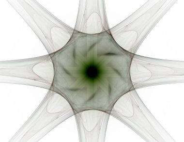 Konuyla ilgili soyut fraktal formlar grafik tasarım ve nükleer fizik bilim parçacıkların. Kutsal geometri futuristik