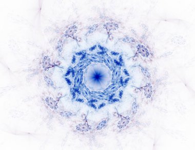 Dantelli renkli saat desen. Dijital fractal sanat tasarım. Kutsal semboller işaretler geometrisi soyut tasarım. 