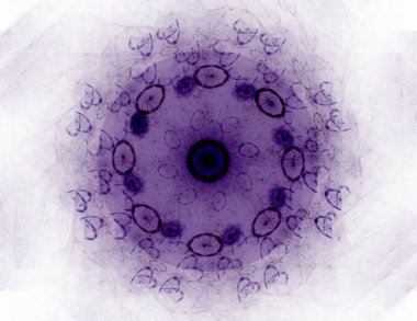 Konuyla ilgili soyut fraktal formlar grafik tasarım ve nükleer fizik bilim parçacıkların. Kutsal geometri futuristik