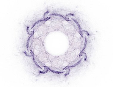 Konuyla ilgili soyut fraktal formlar grafik tasarım ve nükleer fizik bilim parçacıkların. Kutsal geometri futuristik