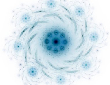 Konuyla ilgili soyut fraktal formlar grafik tasarım ve nükleer fizik bilim parçacıkların. Kutsal geometri futuristik