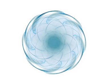 Konuyla ilgili soyut fraktal formlar grafik tasarım ve nükleer fizik bilim parçacıkların. Kutsal geometri futuristik