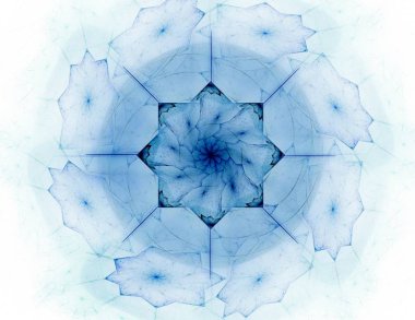 Konuyla ilgili soyut fraktal formlar grafik tasarım ve nükleer fizik bilim parçacıkların. Kutsal geometri futuristik