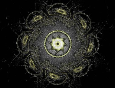 Konuyla ilgili soyut fraktal türlü nükleer ph parçacıkların