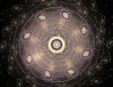 Konuyla ilgili soyut fraktal türlü nükleer ph parçacıkların