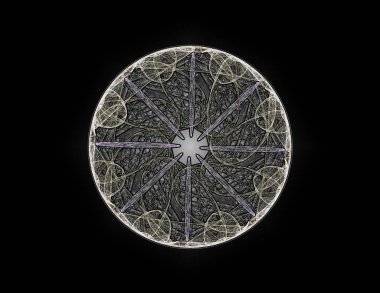 Konuyla ilgili soyut fraktal türlü nükleer ph parçacıkların