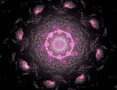 Uzay serisi geometrisini. Görsel olarak çekici zemin yaptı 