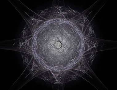 Uzay serisi geometrisini. Görsel olarak çekici zemin yaptı 