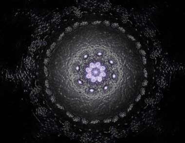 Soyut fraktal formları konuyla ilgili nükleer partiküller