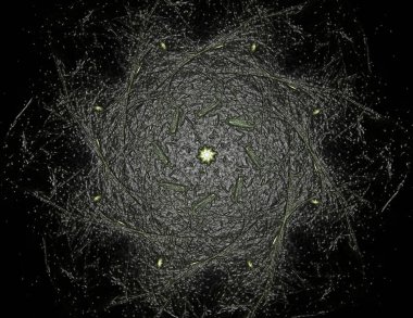 Uzay serisi geometrisini. Görsel olarak çekici zemin