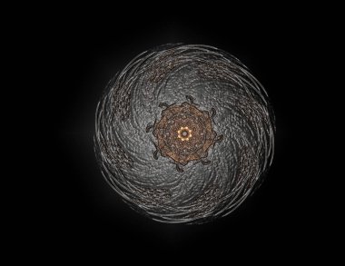 Uzay serisi geometrisini. Görsel olarak çekici zemin