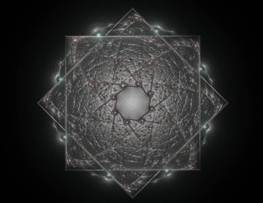 Uzay serisi geometrisini. Görsel olarak çekici zemin