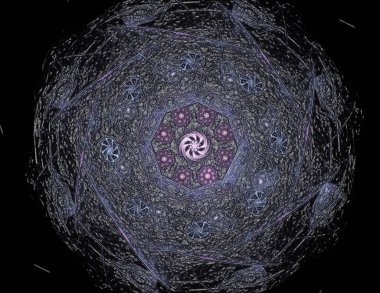 Konuyla ilgili soyut fraktal türlü nükleer ph parçacıkların