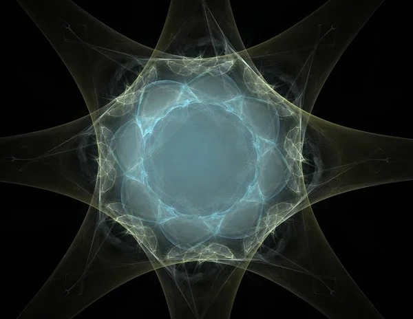 Геометрія космічної серії. Візуально привабливий фон з кривих концептуальних сіток та фрактальних елементів, придатних як елемент — стокове фото