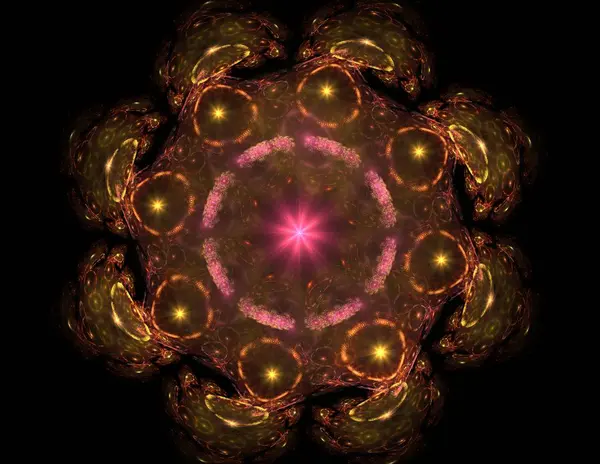 Uzay serisi geometrisini. Görsel olarak çekici zemin kavramsal Izgaralar eğrileri ve fraktal öğeleri öğesi olarak uygun yapılmış 