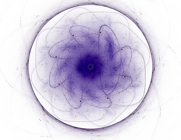 Konuyla ilgili soyut fraktal formlar grafik tasarım ve nükleer fizik bilim parçacıkların. Kutsal geometri futuristik