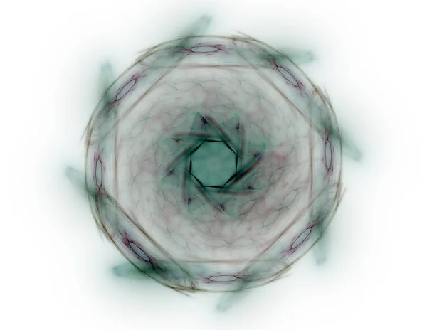 Lacy kleurrijke uurwerk patroon. Digitale fractal kunst design. Abstract ontwerp van heilige symbolen tekenen geometrie. — Stockfoto