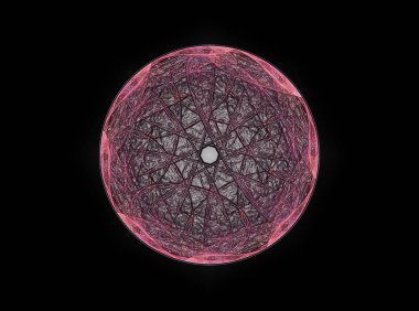 Soyut fraktal enkaz, yaratıcı grafik için dijital sanat 