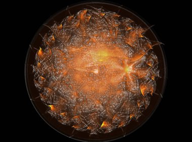 dantelli renkli clockwork desen, dijital fractal sanat tasarım