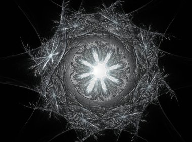 Soyut fraktal enkaz, yaratıcı grafik için dijital sanat 