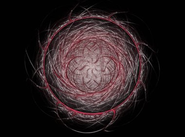 Renkli fraktal Parlatıcı, dijital sanat