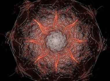 fraktal Radyal desen konusunda bilim, teknoloji ve