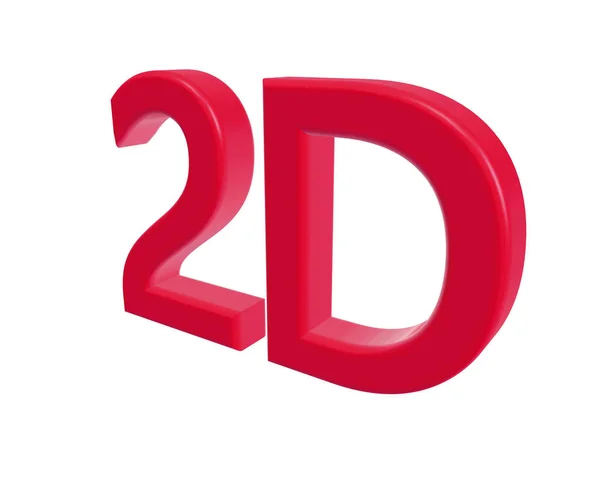 3d renderização cor 2D letras no fundo branco. ilustração 3d . — Fotografia de Stock