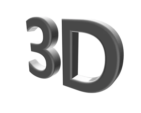 3D rendering colore 3D lettere su sfondo bianco. Illustrazione 3d . — Foto Stock