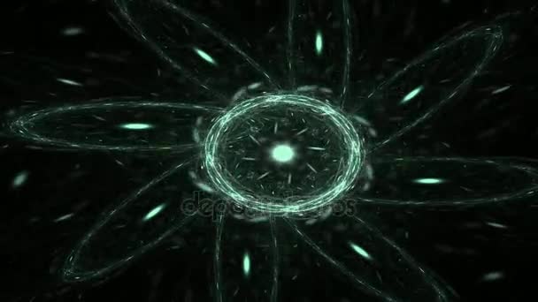 Oluşturulan bilgisayar fractal sanat yaratıcı tasarım, sanat ve eğlence — Stok video