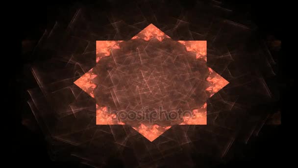 Destruições fractais abstratas, obra de arte digital para design gráfico criativo — Vídeo de Stock