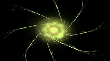 Konuyla ilgili soyut fraktal formlar grafik tasarım ve nükleer fizik bilim parçacıkların. Geometri kutsal fütüristik kuantum dijital hologram doku geliştirme dalga gerçeküstü tasarım. 