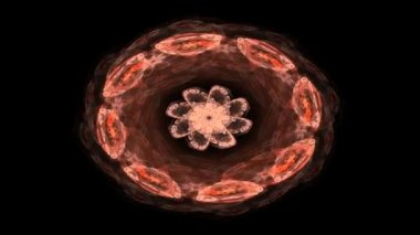 Renkli parlak nöron fraktal