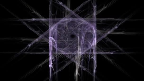 Spirale géométrique qui tombe en panne. Texture fractale colorée abstraite 