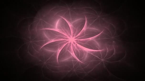 Colorida neurona brillante fractal — Vídeos de Stock
