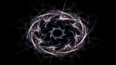 Bilim, teknoloji ve tasarım konularında fraktal radyal desen