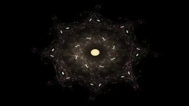 Soyut fraktal desen ve şekiller. Fraktal doku parmak izi.