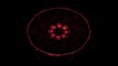 Soyut fraktal desen ve şekiller. Fraktal doku parmak izi.