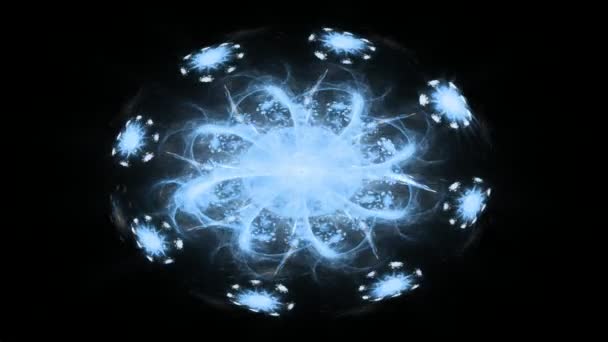 modèle radial fractal sur le sujet de la science, de la technologie et de la conception