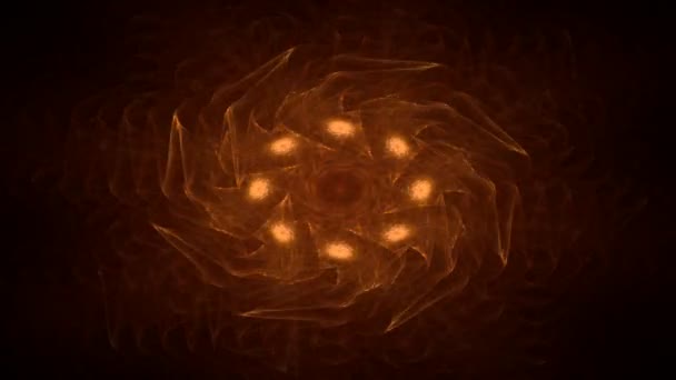 modèle radial fractal sur le sujet de la science, de la technologie et de la conception