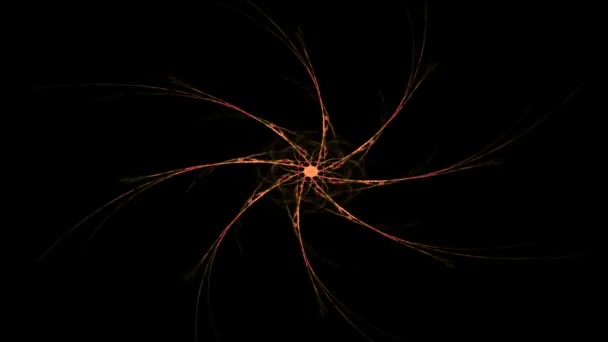 Spirale géométrique qui tombe en panne. Texture fractale colorée abstraite 