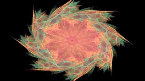 Particules de formes fractales abstraites sur le sujet de la physique nucléaire et de la conception graphique. Géométrie futuriste sacré texture holographique numérique quantique dans la conception surréaliste vague de développement 