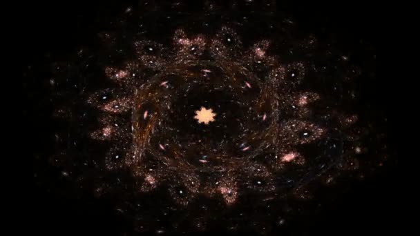 modèle radial fractal sur le sujet de la science, de la technologie et de la conception