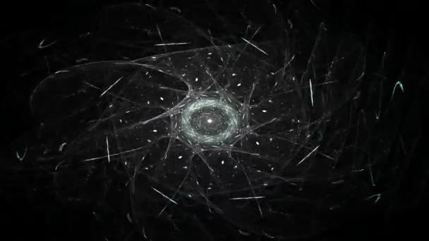 Brillant espace fractal coloré illustration numérique pour la conception graphique créative — Video