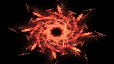 Bilim, teknoloji ve tasarım konularında fraktal radyal desen