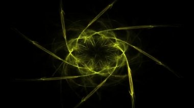 Bilim, teknoloji ve tasarım konularında fraktal radyal desen