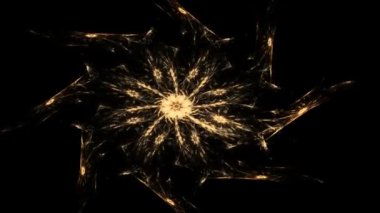 Bilim, teknoloji ve tasarım konularında fraktal radyal desen