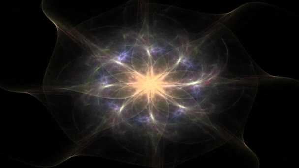 modèle radial fractal sur le sujet de la science, de la technologie et de la conception